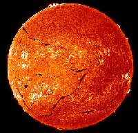 Солнце на волне атома водорода